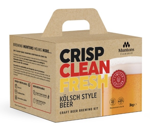 Muntons Flagship Kolsch German Style Beer Kit 40 Pints Beer Making Kit Homebrew