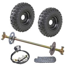 Rear Axle Shaft Kit 6 inch Wheels Brake for Go Kart Quad Trike Drift Bikes