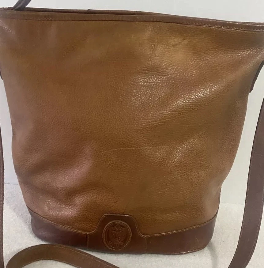 Bandolera de cuero Unisa Brasil marrón boho vintage Foto 2 de 4