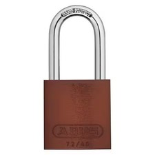 Abus 72 Hb/40-40 Kd Brown Lockout Padlock, Keyed Different, Aluminum, Brown, 1