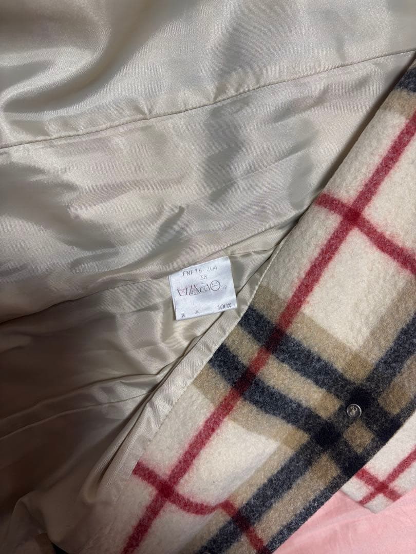 Burberry   Check Pattern Long Coat thumbnail 5