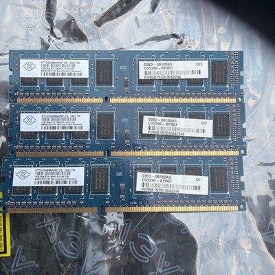 Nanya 1gb 1R-X8.PC3-10600U-9-10-A0.1333 DDR3 1333 NT1GC64B88A0NF-CG 0921.TW