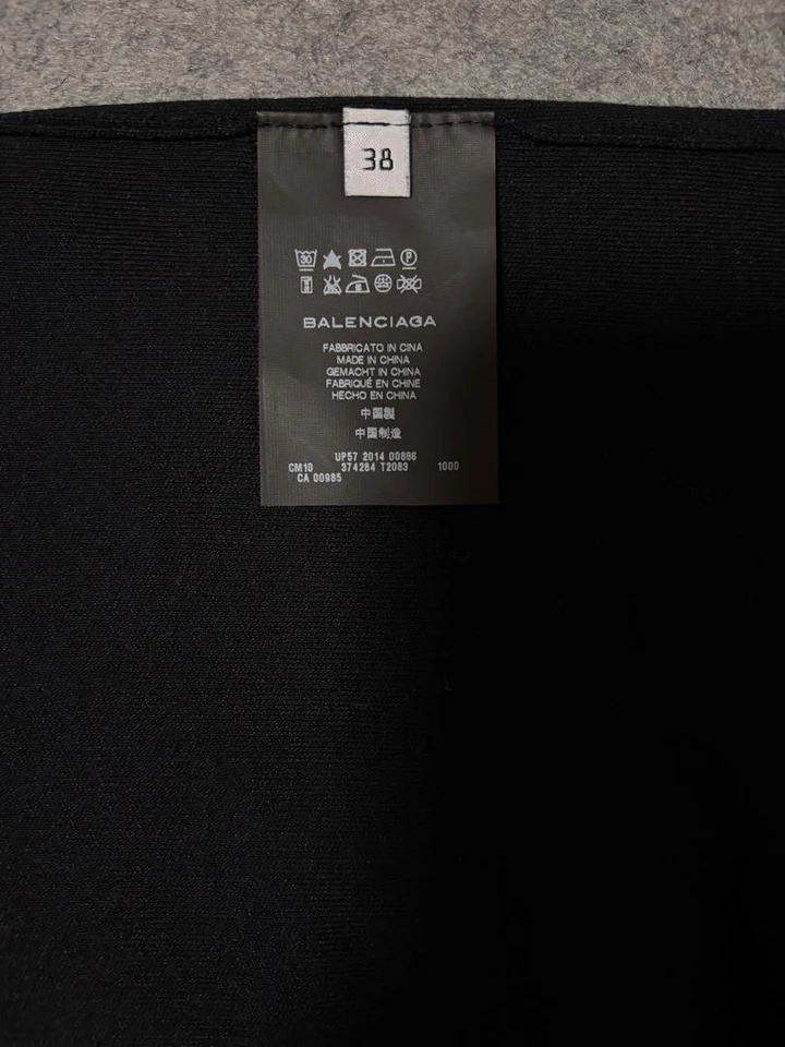 VESTIDO BALENCIAGA 3 USADO NEGRO/CAJÓN MUY BUENO Foto 4 de 4