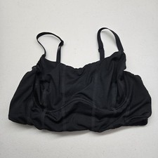 PINK Victoria's Secret Women Bra Large Black Bralette Wireless Strap Adjustable