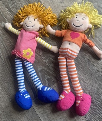 THE MANHATTAN TOY COMPANY süße Stoffpuppen x 2 Stofftiere Kuscheln ca. 13 Zoll groß 