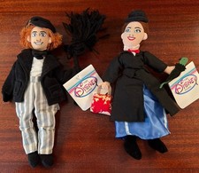 Vintage Disney Store Mary Poppins And Bert Bean Bag 10  Plush Toy NWT