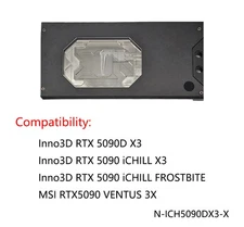 Granzon GPU Water Block For Inno3D RTX 5090 iCHILL X3 / MSI RTX5090 VENTUS 3X