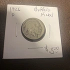 1926 D Buffalo Nickel. $3