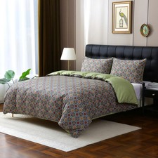 Abreeze Bohemia Retro Bedding Ethnic Vintage Floral Duvet Cover Boho Bedding