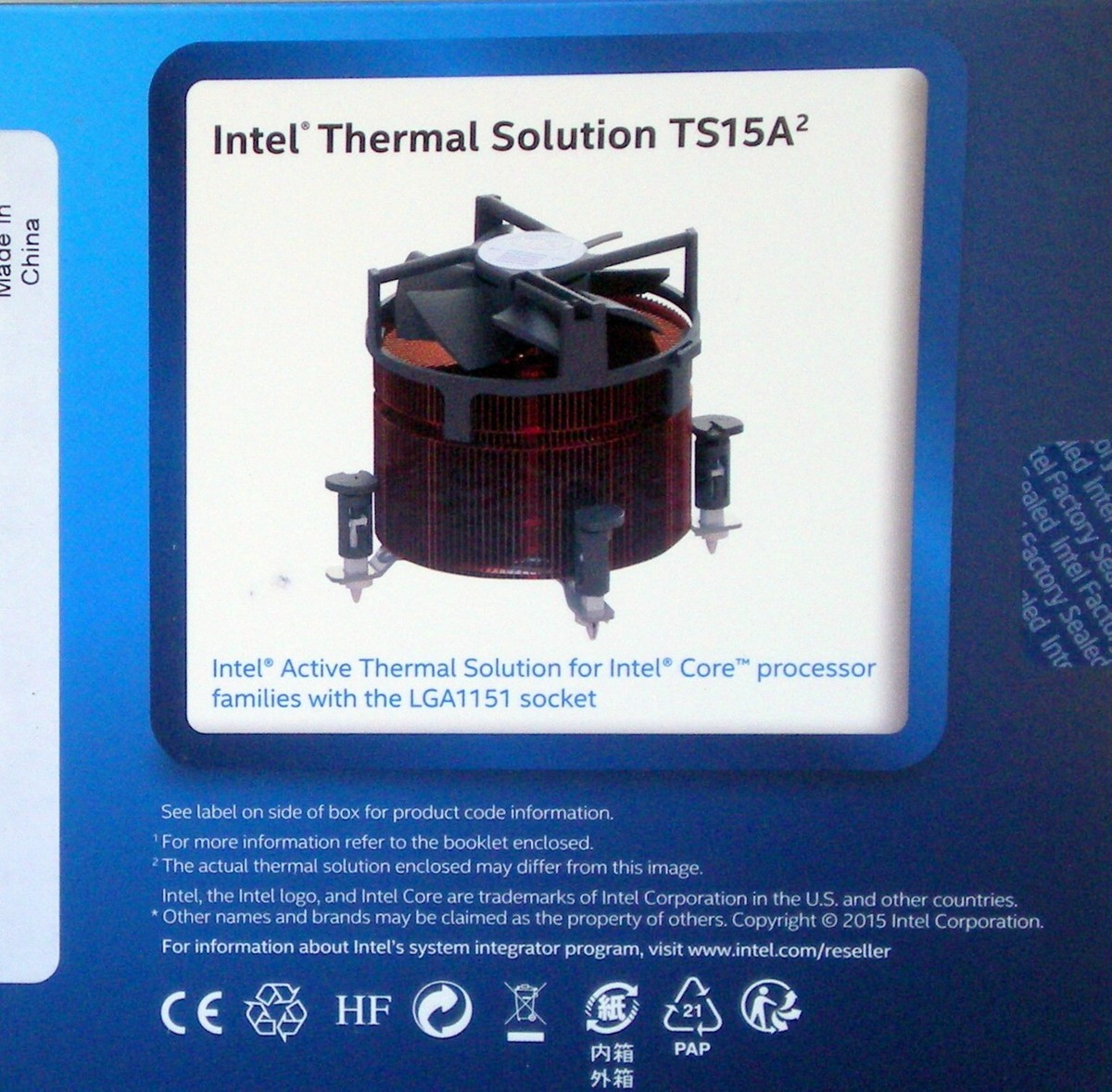 Core i5 130W High Performance CPU Cooler Heatsink For Socket