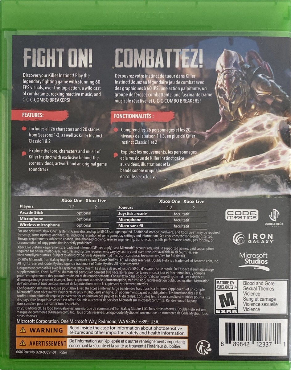 Killer Instinct *DEFINITIVE EDITION* (XBOX One) New | eBay Killer Instinct *DEFINITIVE EDITION* (XBOX One) New | eBay