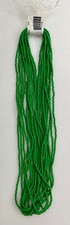Hank of 10/0 Opaque Seed Beads - Medium Green