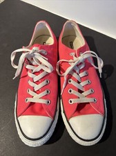Converse (Womens Size 9)(Mens Size 7) Neon Pink Low Top Sneakers