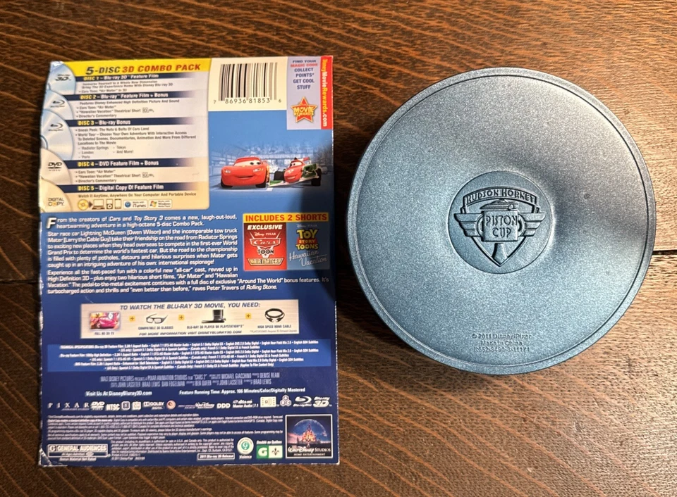 Disney Cars 2 (DVD, Blu-ray-3D) 2011 Target Exclusive Collector’s Pack Open - Image 3 of 4