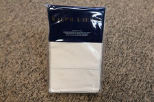 One 1 Ralph Lauren RL-624 Solid Sateen European Sham 26" x 26" Vintage Silver