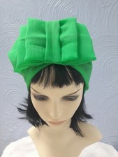 Vintage inspired 20s30s light green hat turban size M_L / 62 cm from Chiffon 