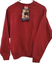 VTG 1997 Fruit Of The Loom Casualwear Red Crewneck Sweatshirt Men's Size Medium