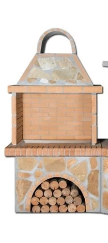 Bildhübscher Steingrill Grillkamin Naturstein  0,90x0.76m auch ohne Verblendung! - Bild 1 von 19