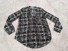 Lush Blouse Womens Small Long Sleeve V-Neck B...