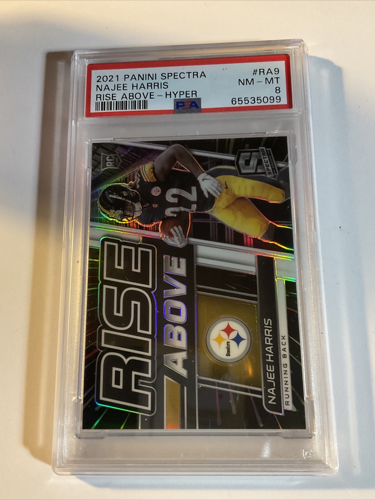 Najee Harris Panini Spectra Rise Above #RA9 Hyper