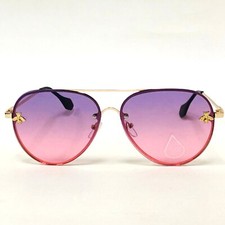 Aviator Sunglasses Purple Pink Ombre Fashion Sun Glasses Round Hip Hop Lentes