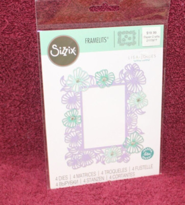 Sizzix Frame Sizzix Framelits Die Set - Rectangle Floral Frame | eBay