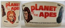 PLANET OF THE APES MUG & BOWL - VINTAGE 1967 DEKA PLASTIC - VINTAGE COLLECTIBLES
