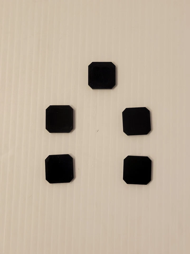 Star Wars X-Wing Acrylic Munitions Black Gold Marker Token Promo Set of 5 - Image 2 of 2