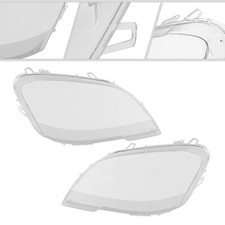 Pair Headlight Lens Covers For 09-11 Mercedes Benz W164 Headlight Lens Cover