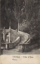 10879-ROME- TIVOLI, VILLA D' ESTE, PER PADUA, 5+10 cent: LEONI, 1921