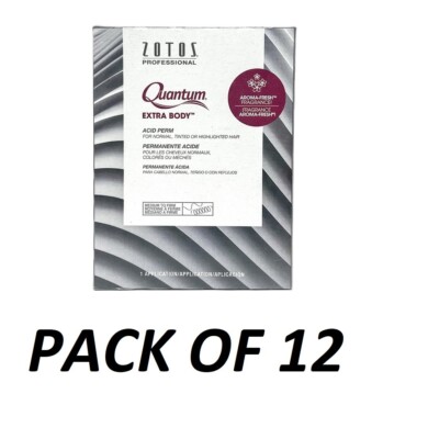 Zotos Quantum Extra Body Acid Permanent Unisex Treatment - PACK OF 12