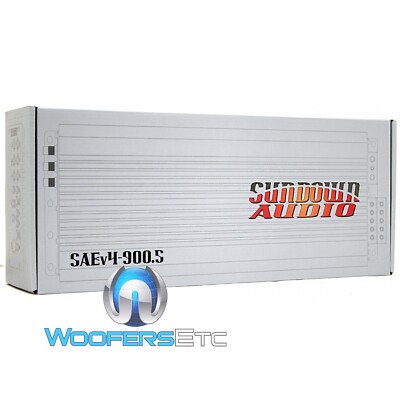 SUNDOWN AUDIO SAEV4-900.5 980W RMS 5-CHANNEL COMPONENT SPEAKERS AMPLIFIER NEW
