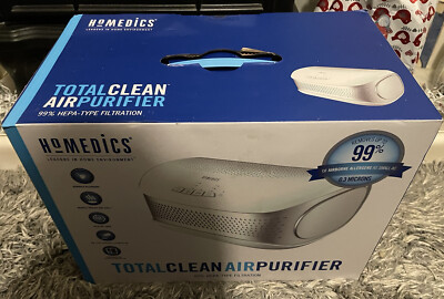 Homedics TotalClean Desktop-Luftreiniger für Viren, Bakterien, Allergene, Staub