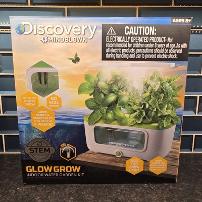Discovery Mindblown LED Glow Grow Indoor Water Garden Kit STEM Home School NEW
