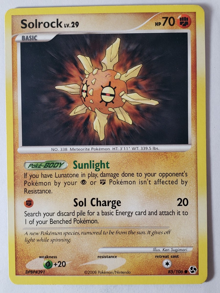 solrock pokemon card price Solrock 85/106 LP - Great Encounters Pokemon Card
