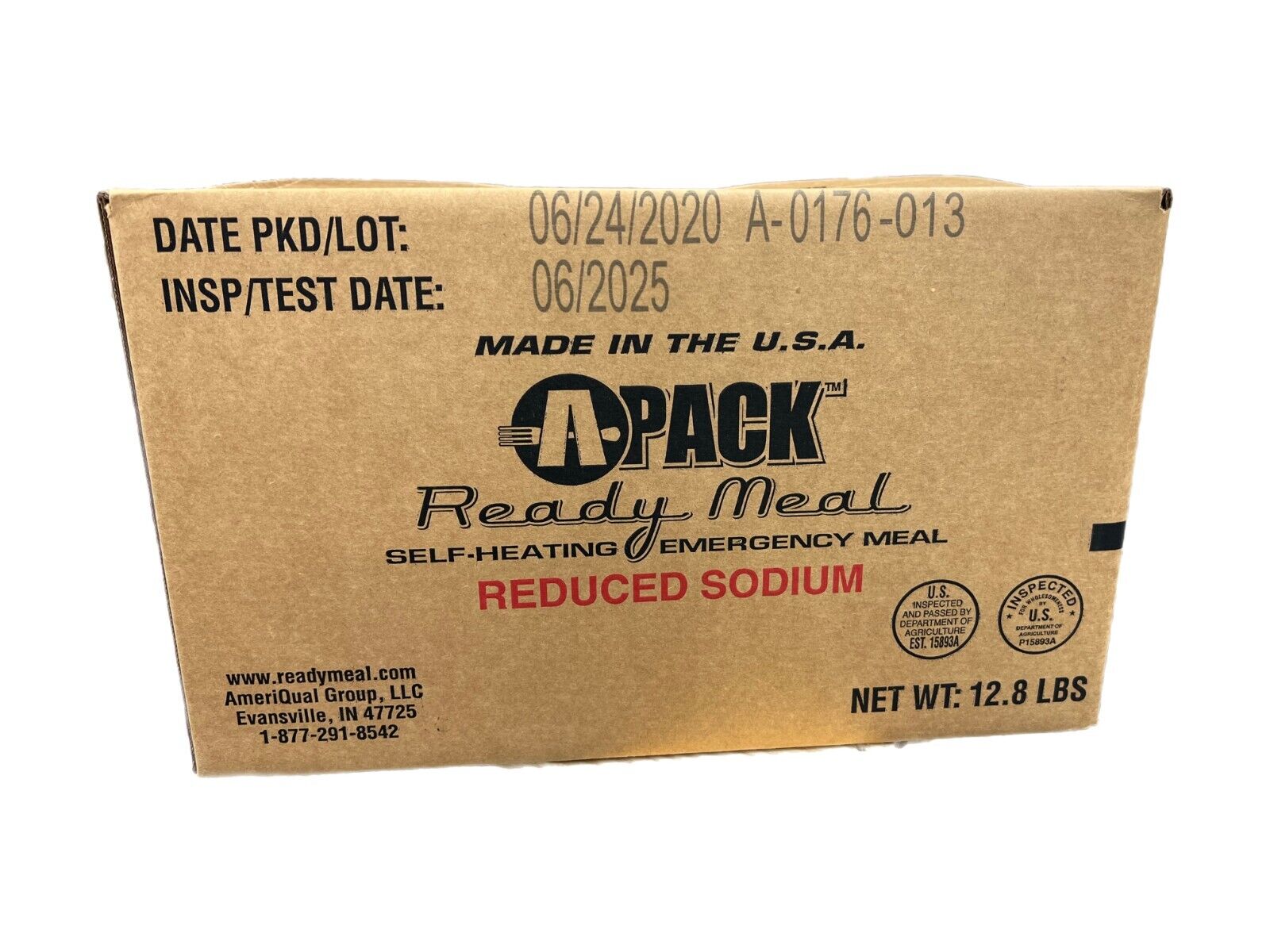 APACK Ready Meal MRE Case Ready to Eat 12 Meals 06/2025 or Better A-PACK CAMPING