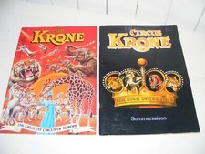 2 Programmhefte Zirkus Circus KRONE Programm 1987 Heft Reklame Michael Jackson