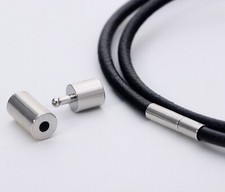 50 Pcs Silver Brass Bayonet Clasps For 5mm Leather Cord Jewelry Bracelet making