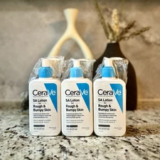 3 units-CeraVe SA Lotion For Rough&Bumpy Skin (New Bottles) 8 Oz*FREE SHIPPING*