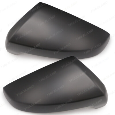 Matte L+R Side Mirror Cover Trim For Mazda/Isuzu BT-50 D-Max V-Cross 2021 2022