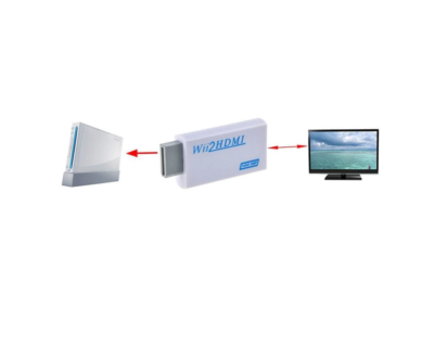 Adattatore Wii2HDMI Convertitore Full HD 1080P CON CAVO HDMI