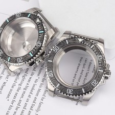 Sapphire Log Watch Case 40mm Steel 10ATM For SII NH35 NH34 Movement 28.5mm Dial
