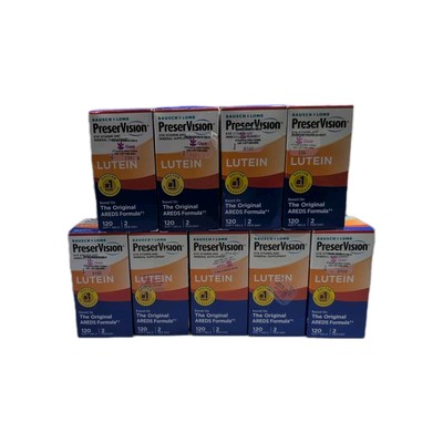 (9) PreserVision AREDS Lutein Eye, 120 Softgels Each. EXP: 03/2026+