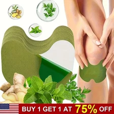12Pcs Herbal Knee Patch Wormwood Plaster for Knee Support & Muscle Pain Relief