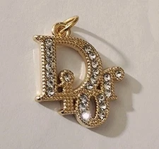 1Pcs Rare Dior Vintage Buttons and Zipper Pulls Metal  21mm 