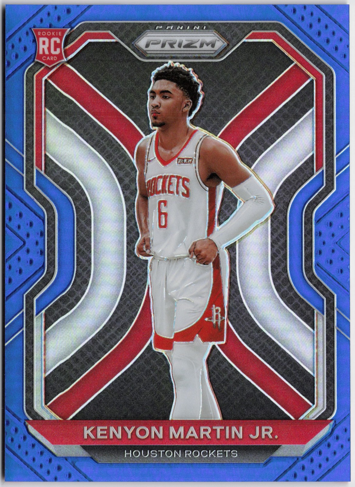 2020-21 Panini Prizm #265 Kenyon Martin Jr. Blue Prizms #/199 RC Rookie