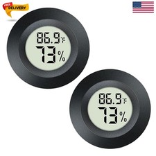 2 Pack Hygrometer Thermometer Digital Humidity Meter Indoor/Outdoor Humidity ...