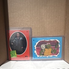 Teenage Mutant Ninja Turtles Movie Stickers Trading Card Lot Tatsu #8 #9