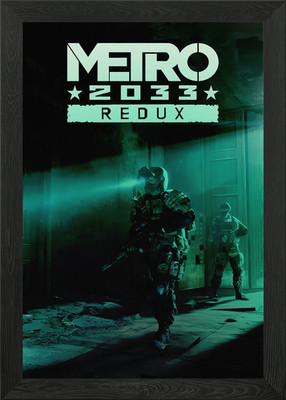 Metro 2033 Redux Game Cover Art Gerahmtes Wandbild Poster Leinwanddruck Bild