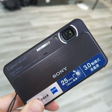 SONY Cyber Shot DSC-T99 Digital Camera 14.1MP 4x Optical Zoom Black Tested